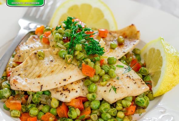 Ikan Segar dengan Salad Kacang oleh Dapur Sinolin