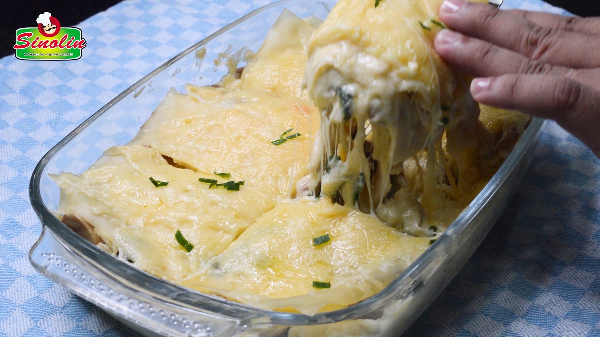 Krimi Lasagna Parmesan dengan Ayam dan Jamur oleh Dapur Sinolin