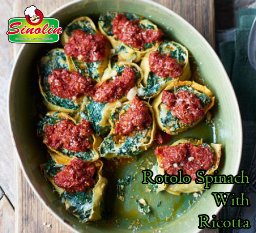 Spinach Rotolo with Ricotta