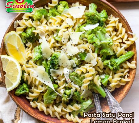 Pasta Satu Panci Lemon-Brokoli dengan Parmesan | Dapur Sinolin