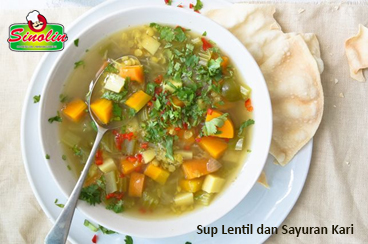 Sup Lentil dan Sayuran Kari By Dapur Sinolin