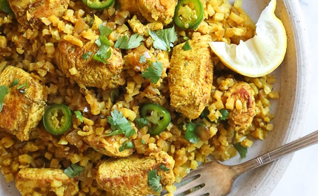 Nasi Kembang Kol Ayam Biryani | Dapur Sinolin